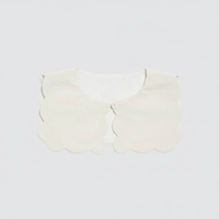 Little Cotton Clothes - Scallop Collar Off White