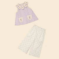 FLORA TROUSER SET - WALLFLOWER/STUDIO CALICO CREAM