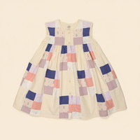 Valentina Patchwork Button-up Dress - Multi Prints
