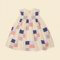 Valentina Patchwork Button-up Dress - Multi Prints (EXCLUSIVE)