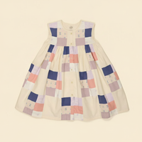 Valentina Patchwork Button-up Dress - Multi Prints (EXCLUSIVE)