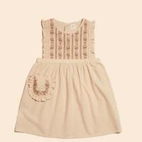 GINNIE pinfore Dress ALMOND