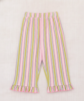 Misha & Puff - 碎花荷葉邊七分褲 RUFFLE PEDAL PUSHER (AURA VAQUERO STRIPE