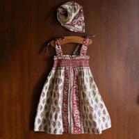 SKIRT DRESS WITH SCARF - Cashmere bandana print