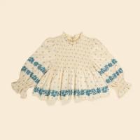 Mia top-MEADOW CALICO CASHEW