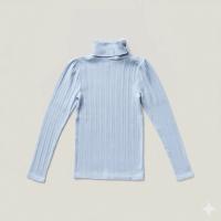 寶寶藍Pouf Turtleneck