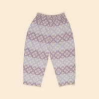 Cara Curve Jersey Trouser - Icelandic Poppy Jacquard