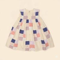 Valentina Patchwork Button-up Dress - Multi Prints (EXCLUSIVE)