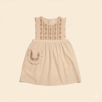 GINNIE pinfore Dress ALMOND