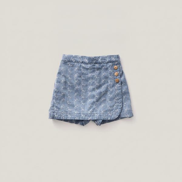 Quinn Short, Checker Rose Print, Blueberry image 1 of 0