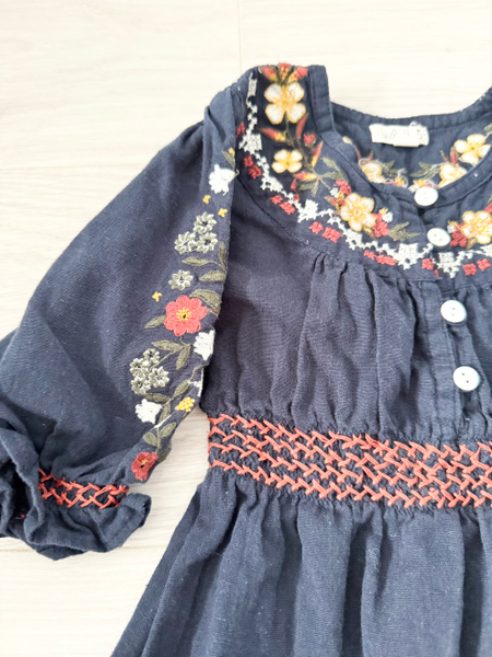 ELEANOR DRESS, MIDNIGHT NAVY image 1 of 0