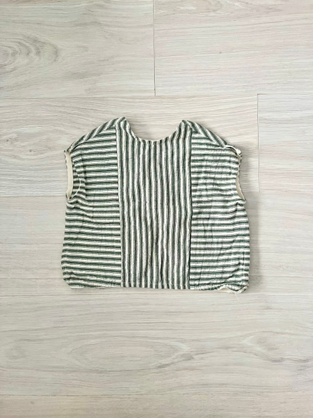 背部蝴蝶結條紋上衣 image 1 of 0