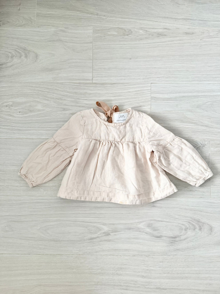Baby Pink Short Linen Tunic image 1 of 0