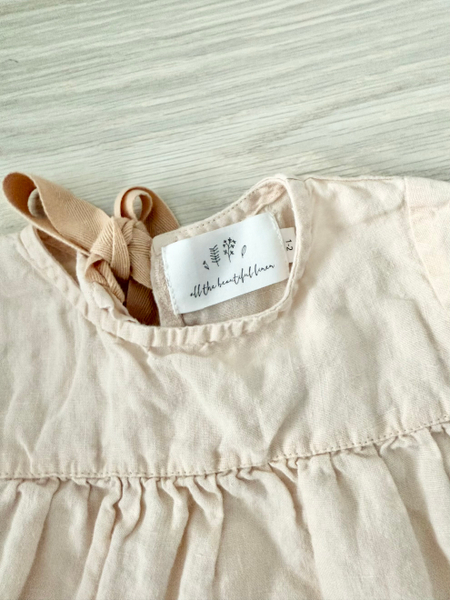 Baby Pink Short Linen Tunic image 1 of 0