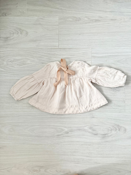 Baby Pink Short Linen Tunic image 1 of 0