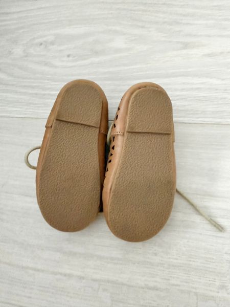 Leather Boho Mary Janes - Sand - Hard Sole image 1 of 0