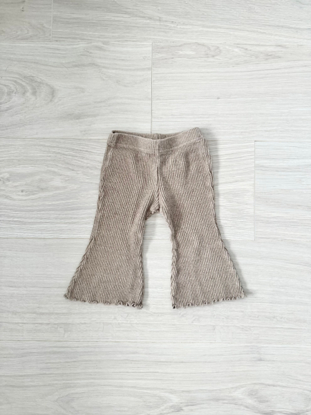 微喇叭褲 Ribbed flare pants image 1 of 0