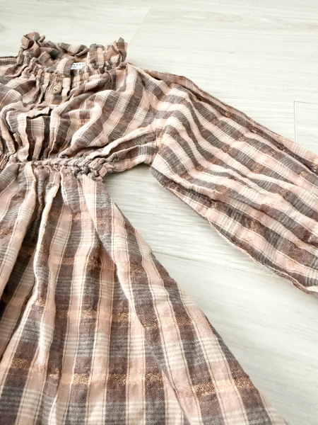PENNIE DRESS FANCY GLITTER CHECK image 1 of 0