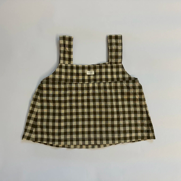 Organic Zoo 方領上衣 / Olive Gingham image 1 of 0
