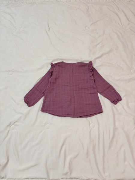 棉紗上衣罩衫 葡萄紫 image 1 of 0