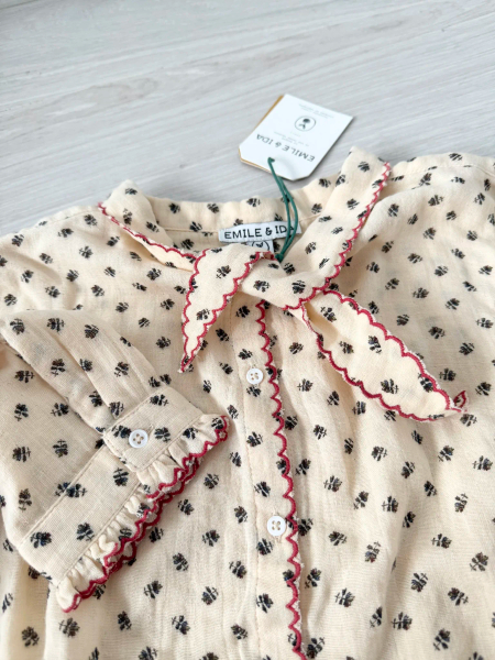 Tie Collar Blouse, Chardon image 1 of 0