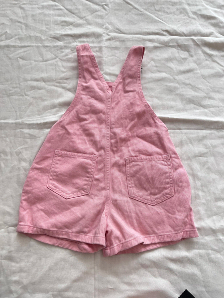 粉紅牛仔吊帶短褲 image 1 of 0