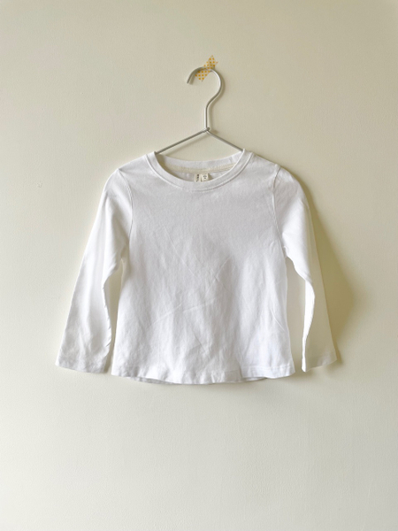 有機棉長袖Tee - White image 1 of 0