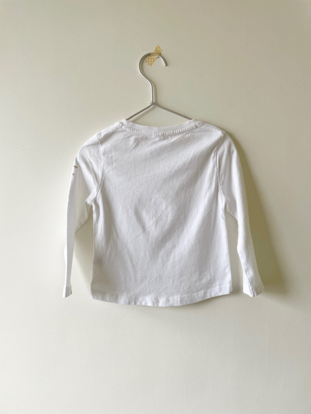 有機棉長袖Tee - White image 1 of 0