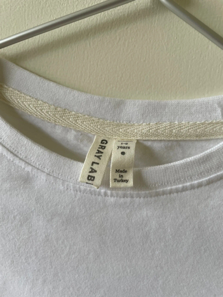 有機棉長袖Tee - White image 1 of 0