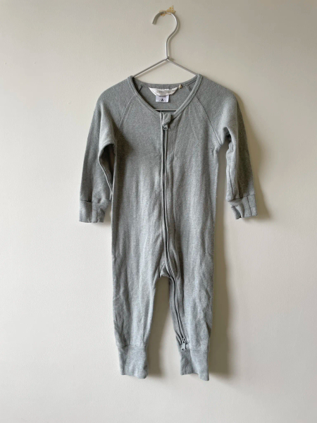 有機棉拉鍊連身衣 image 1 of 0
