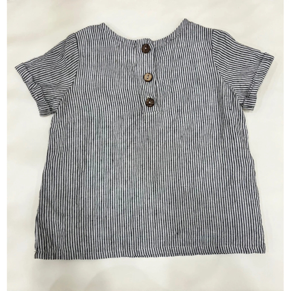 La petite Alice條紋亞麻短袖/98-104cm image 1 of 0