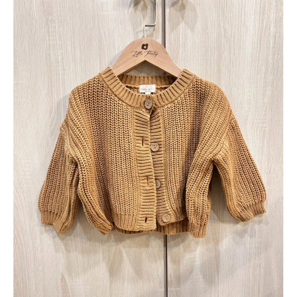 The simple folk焦糖針織外套/18-24M image 1 of 0