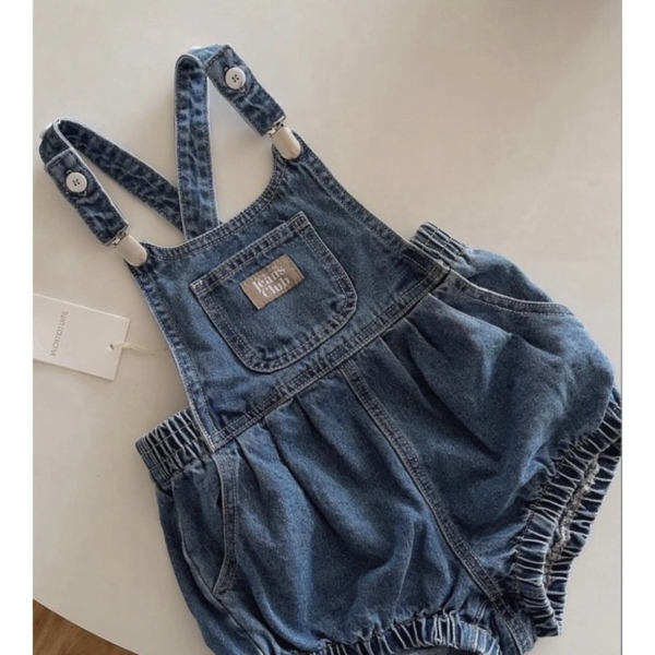 TWIN COLLECTIVE KIDS 牛仔吊帶花苞褲/1y(1-2歲） image 1 of 0