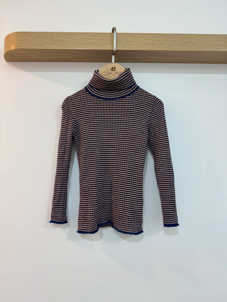 條紋高領上衣 5Y image 1 of 0