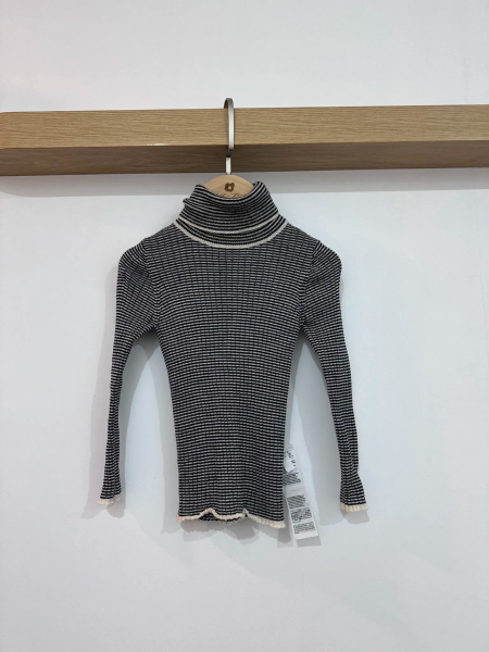 條紋高領上衣 3-4Y image 1 of 0