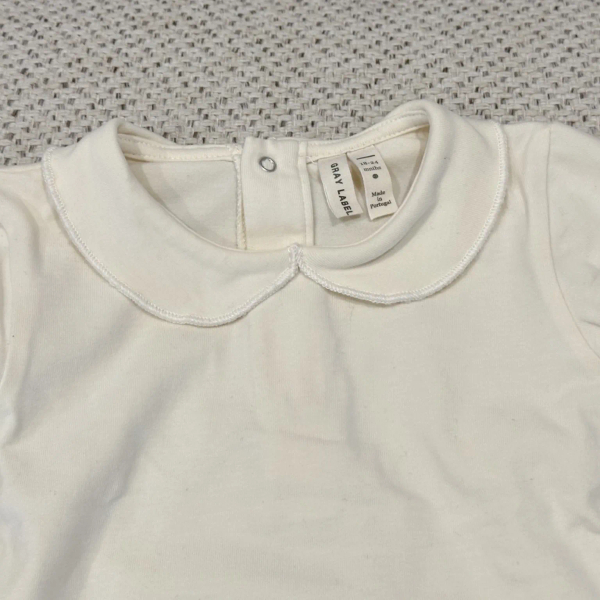 圓領子包屁衣 - Cream 18/24m image 1 of 0