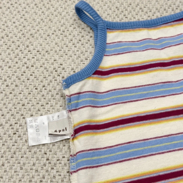 純棉條紋背心 Multi border camisole 90 image 1 of 0