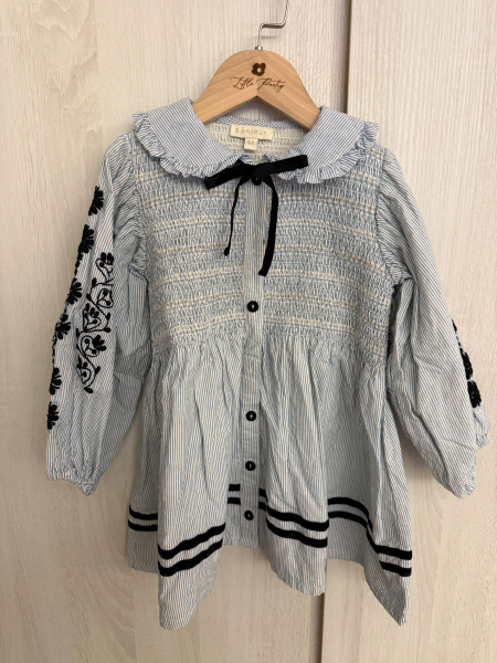 長袖刺繡洋裝 image 1 of 0