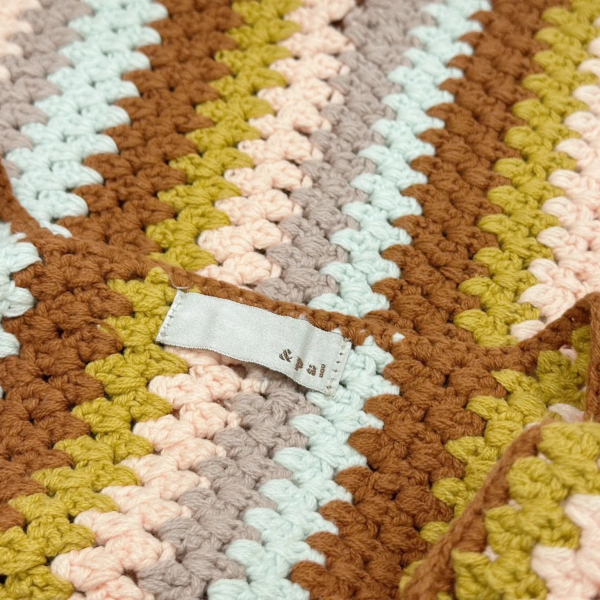 手工編織吊帶連身褲 Handmade knit salopette 棕M image 1 of 0