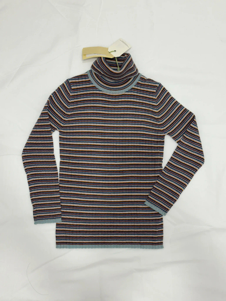 ROLLNECK blouse multi stripe image 1 of 0