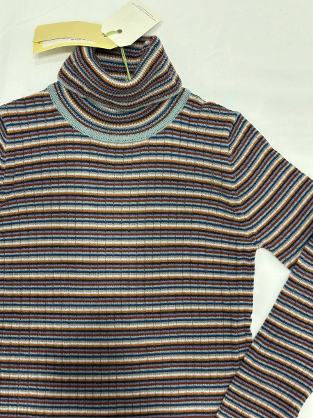 ROLLNECK blouse multi stripe image 1 of 0
