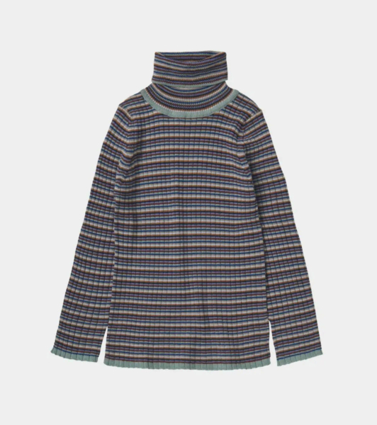 ROLLNECK blouse multi stripe image 1 of 0