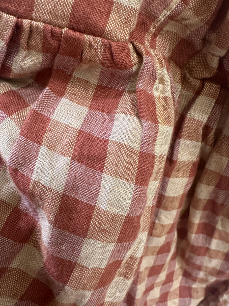 紅色格紋吊帶裙 image 1 of 0