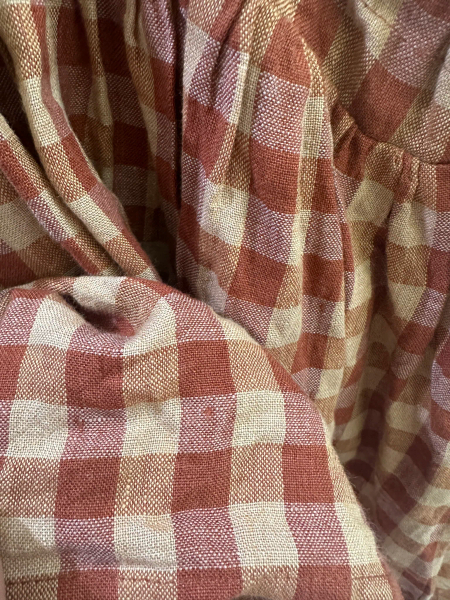 紅色格紋吊帶裙 image 1 of 0