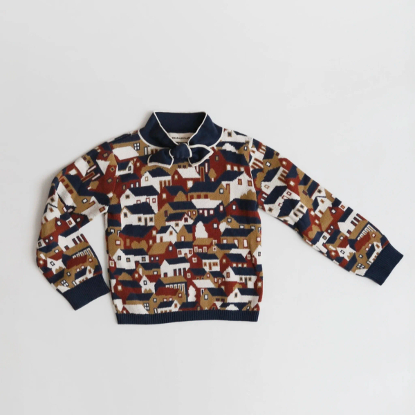 Elsa Sweater - Moonlight Village Jacquard image 1 of 0