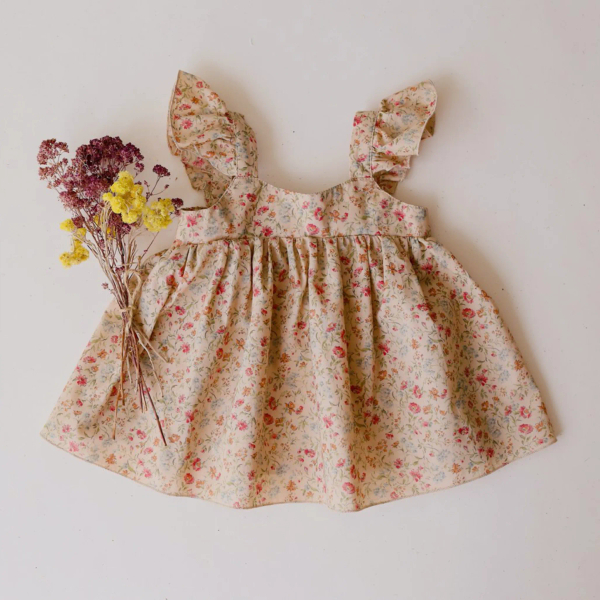 小飛袖上衣-Cream Florals image 1 of 0