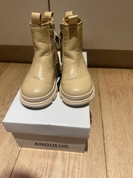 Angulus-奶油白切爾西大頭靴CREAM image 1 of 0