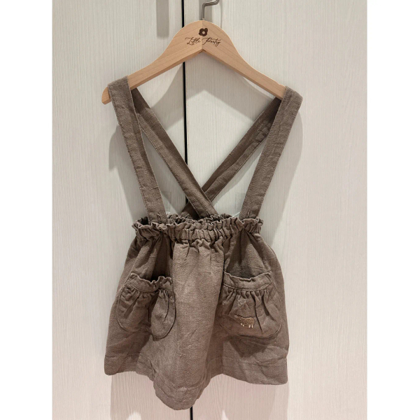 La Petite Alice Shirt Poppy with Short Sleeves刺綿羊摩卡色 （86-92 image 1 of 0