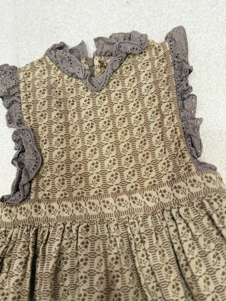 Apolina - Ida Pinafore - Grid Floral Jacquard image 1 of 0