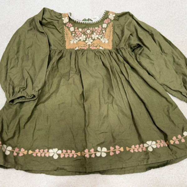 刺繡長袖洋裝 image 1 of 0